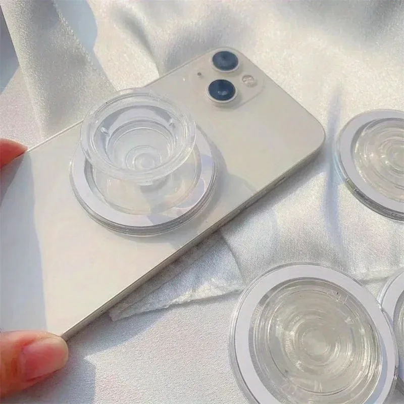 Empuñadura magnética plegable para teléfono – 360 °   Soporte de anillo, compatible con iPhone, Samsung y Mac