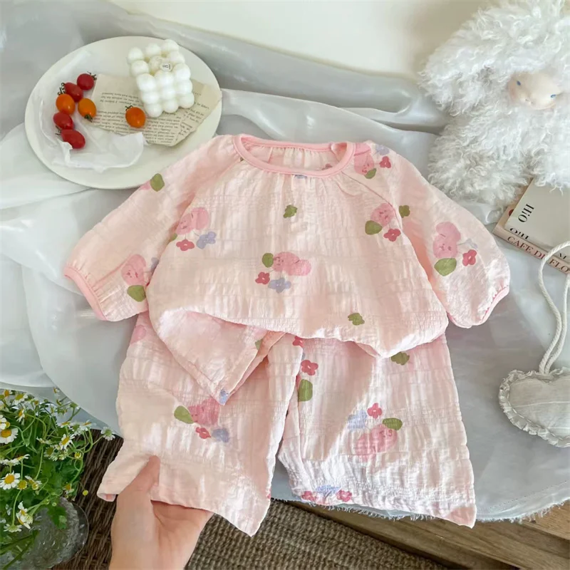 Pijama verano infantil con estampado – Top y pantalón corto ligero - imagen 4