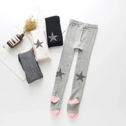 Pantimedias de algodón para bebé con estampado estrellas y conejito
