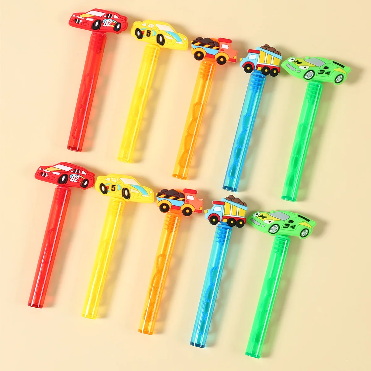 Vehículo de ingeniería, coche de carreras, tubo de burbuja, botella de jabón, construcción, decoración de fiesta de cumpleaños para niños, juguetes, regalos, Baby Shower