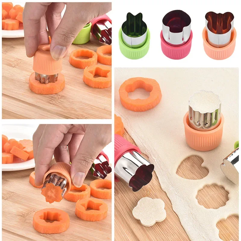Cortador de comida para bebé – Moldes con forma de corazón y estrella - imagen 3