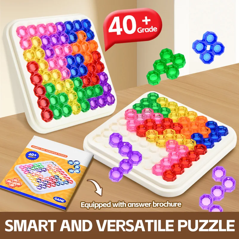 Rompecabezas Tangram Montessori para niños, figuras geométricas 3D, juego de rompecabezas, entrenamiento de pensamiento lógico, juguetes educativos