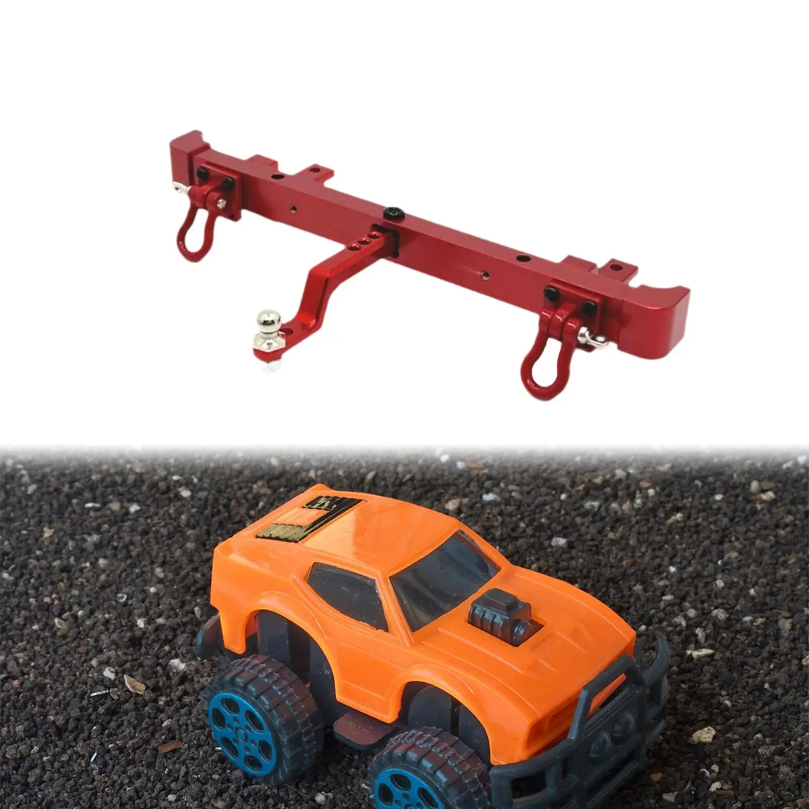 1:12 Metal RC Rear Bumper Sturdy Replacement for MN82 LC79 RC Car Model DIY 1:12 Metal RC Rear Bumper Sturdy Replacement for MN82 LC79 RC Car Model DIY