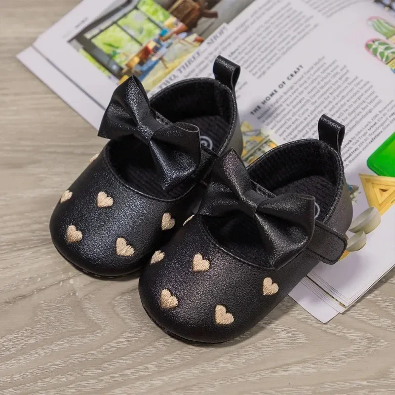 Botines bebe primeras pasos – Antideslizante con lazo bordado - imagen 5