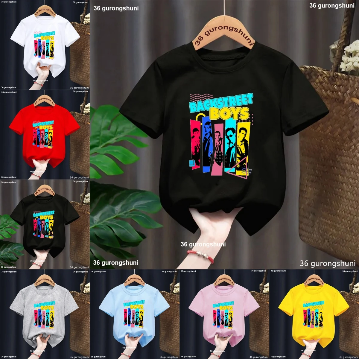 Camiseta Backstreet estampado acuarela manga corta para niños y bebés - imagen 3