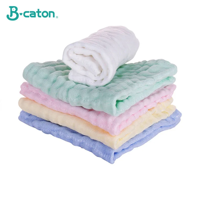 Toalla de baño de algodón para bebé, paño de gasa de 6 capas para la cara, toallita cuadrada, toallita de mano para recién nacido, pañuelo para alimentar a la cama, 5 uds. - imagen 3