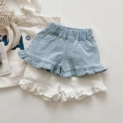 MILANCEL Pantalones cortos de algodón para niña – Cómodos y frescos
