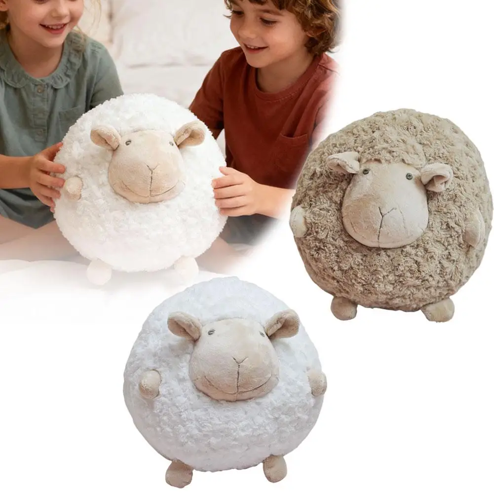 Juguete de peluche ultrasuave con textura aterciopelada redonda para niños, juego de abrazar, ligero, portátil, lindo compañero, interacción entre padres e hijos - imagen 5