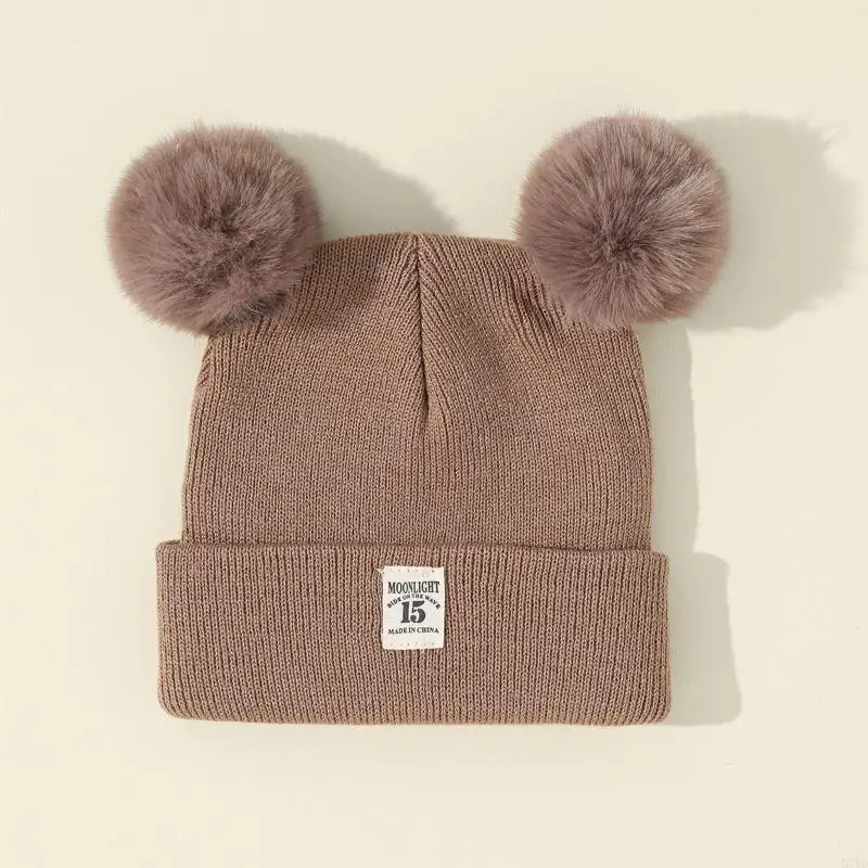 Gorro cálido invierno para bebé D7YD, gorros infantiles con bonito oso, gorro para niño pequeño, gorro para niño - imagen 5