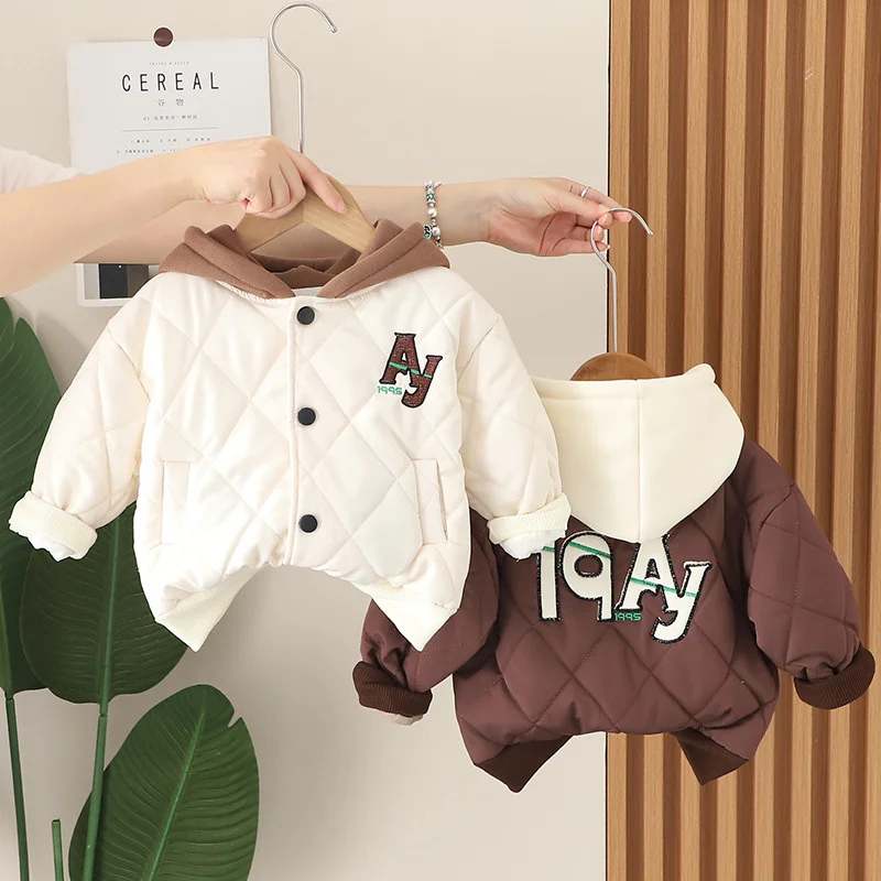 Chaqueta de algodón con capucha para niños – Otoño invierno - imagen 2