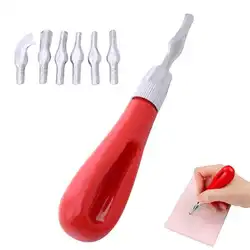 Cortador de linóleo ergonómico para tallar, portátil y seguro