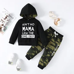 Sudadera capucha y pantalón camuflaje niño pequeño primavera