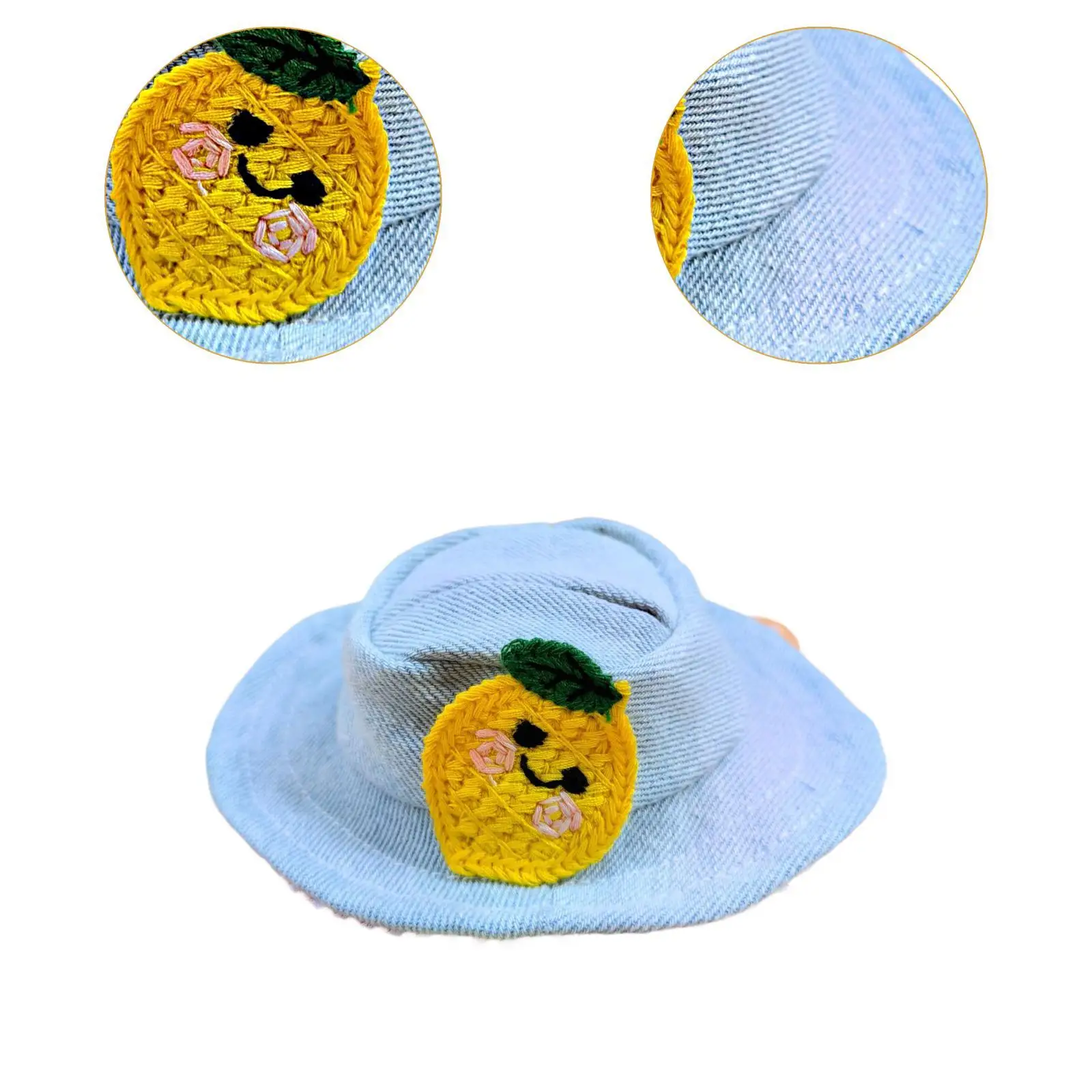 Fruit Cowboy Hat Coordination for Kids Birthday Gift Doll Hat for 17cm Dolls