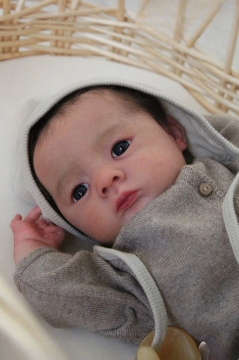 NPK-Kit de muñeca Reborn sin terminar, sin pintar, 19 pulgadas, alta cantidad, piezas de muñeca Jule DIY con cuerpo y ojos de tela - imagen 4