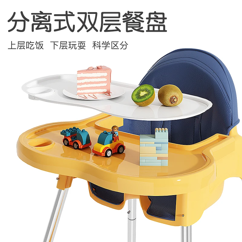 Silla de comedor plegable para niños, silla alta multifuncional, mesa de comedor para niños - imagen 3