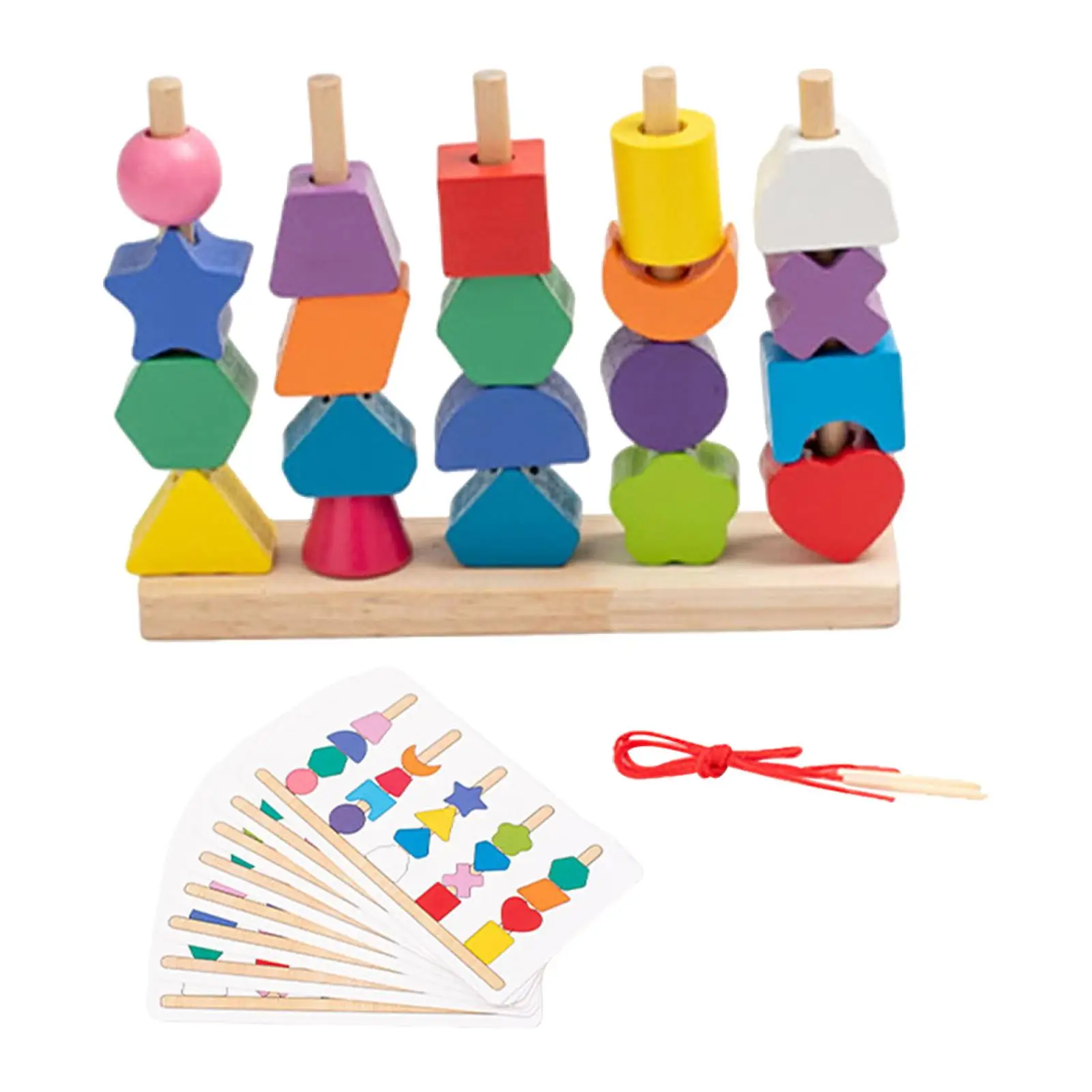 Colorful Beaded Toys Interactive Game Montessori Toys for Baby Children Kids