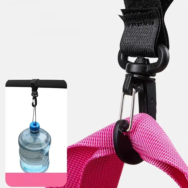 Organizador de cochecito de aluminio con ganchos universales y clip - imagen 2