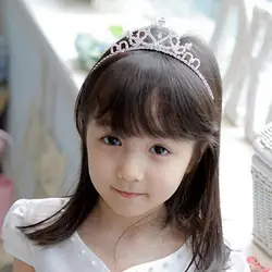 Tiara de cristal con lazos para niña - Diadema de fiesta