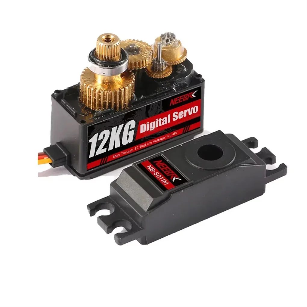 Servo RC Digital de engranaje de Metal de 12KG para coche teledirigido 1/18 1/16 1/14 MN128 Servo impermeable para avión para RC Robot barco helicóptero parte - imagen 5