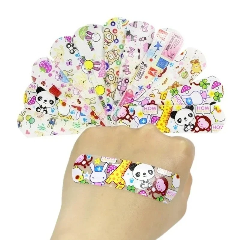 100 uds/120 Uds tirita de dibujos animados Kawaii yeso para heridas para niños vendajes adhesivos vendaje de primeros auxilios tiras cinta parche Woundplast - imagen 4