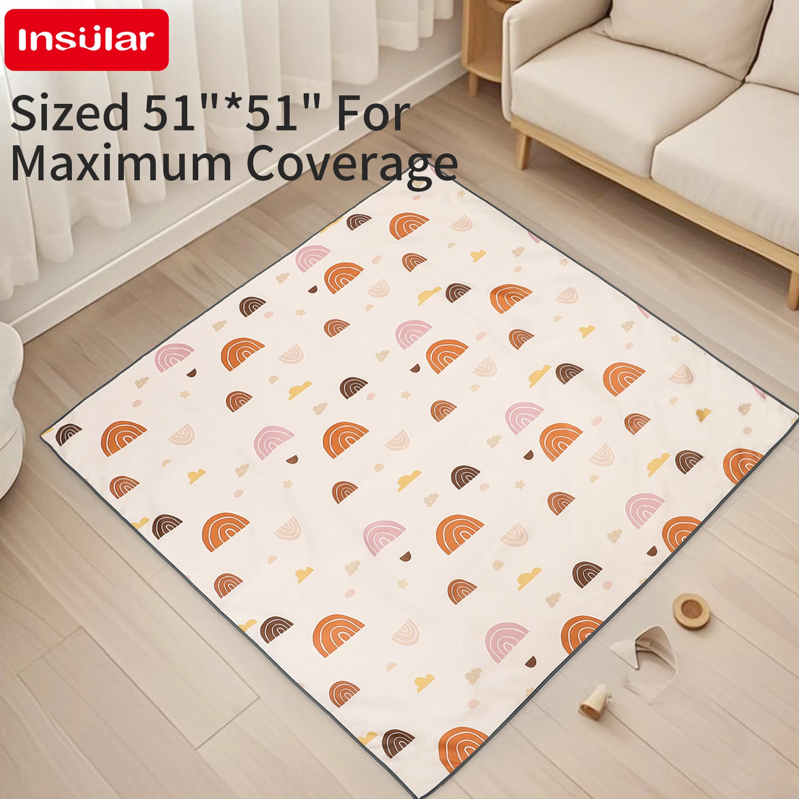 Alfombra plegable para juegos de bebés, antideslizante, impermeable, duradera, educativa, alfombra para niños en la guardería, almohadilla de escalada, juegos de actividades para niños - imagen 2