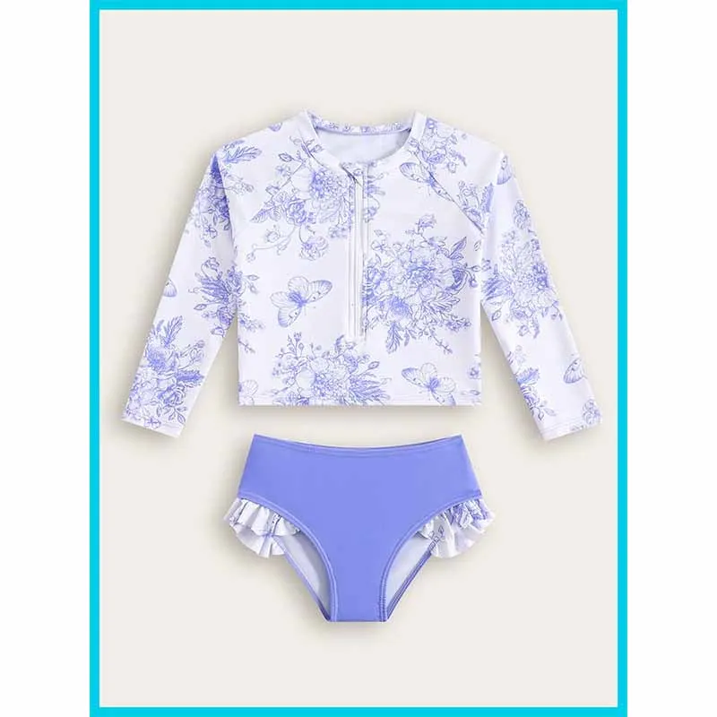 Conjunto de baño mariposa niña niño protección solar ligero - imagen 4