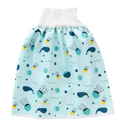 Pantalones cortos Pañales para recién nacidos a prueba de fugas Entrenamiento para ir al baño Pantalones de bebé de algodón puro para la noche