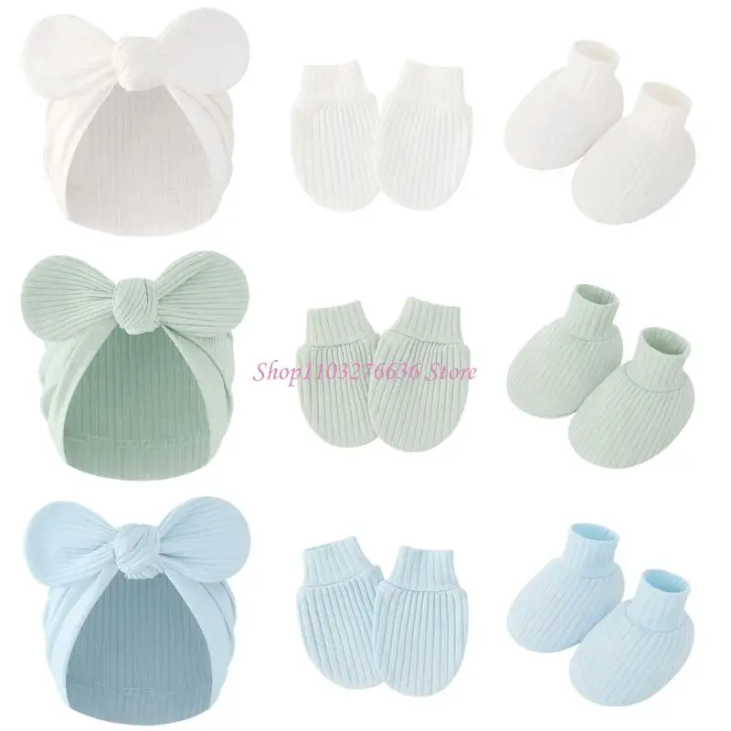 Guantes suaves bebé – Manoplas cómodas set de guardería - imagen 2