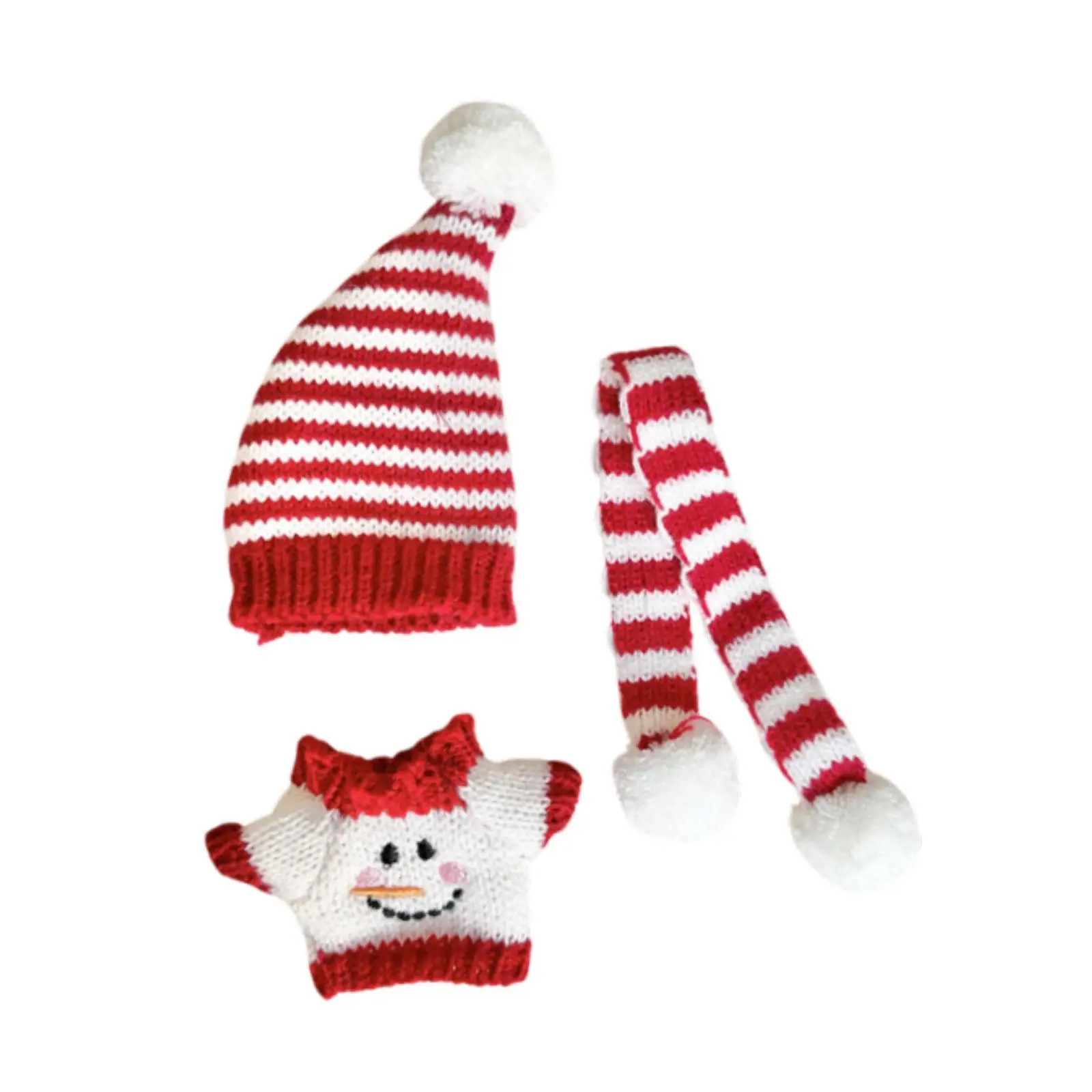 Doll Sweater Keychain Decoration for Kids Birthday Gift Clothing for 17cm