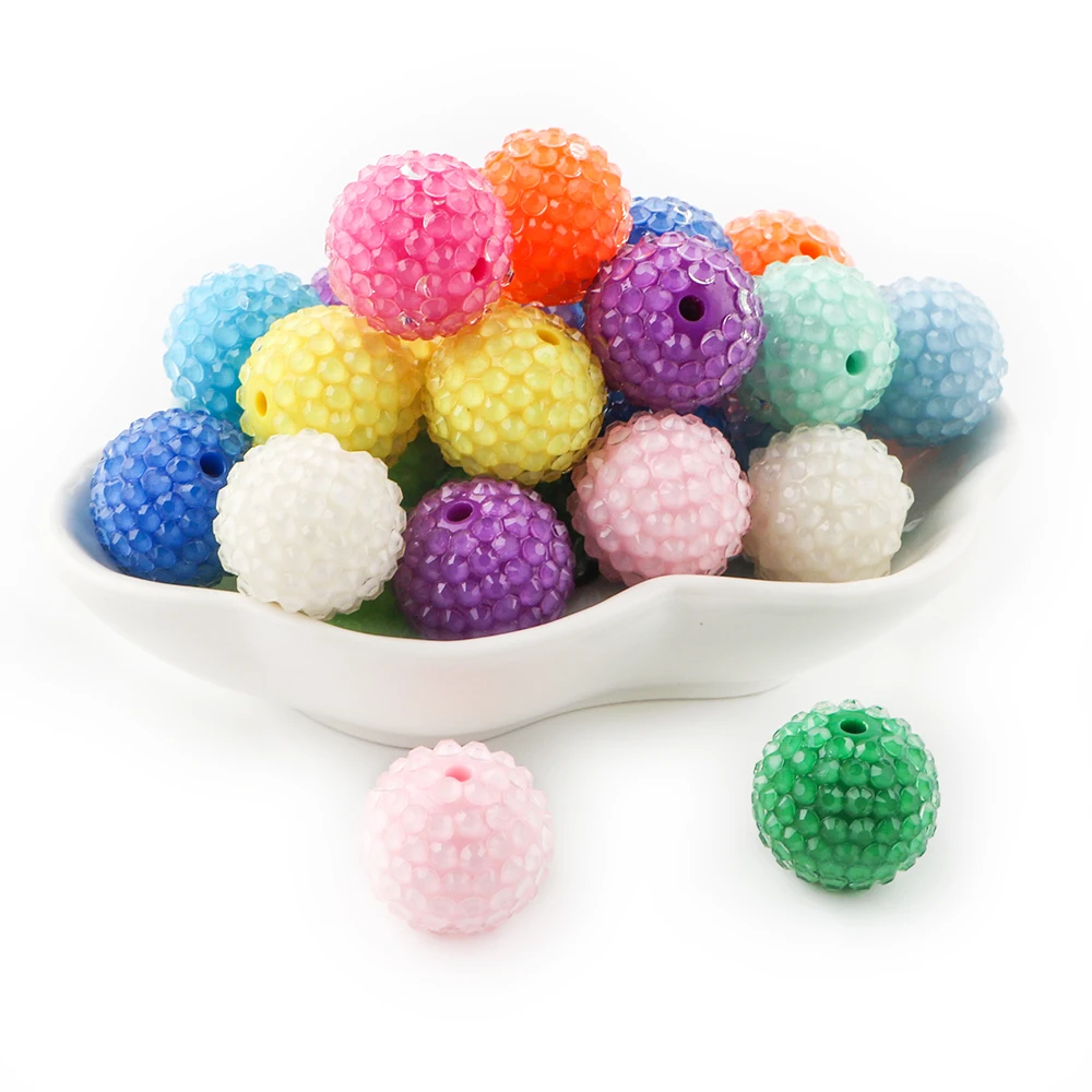 Kovict, 5 ~ 20 piezas, 20mm, escamas de pescado transparentes, cuentas acrílicas de Color sólido, pulseras DIY, llavero, bolígrafo, accesorios para fabricación de joyas - imagen 5