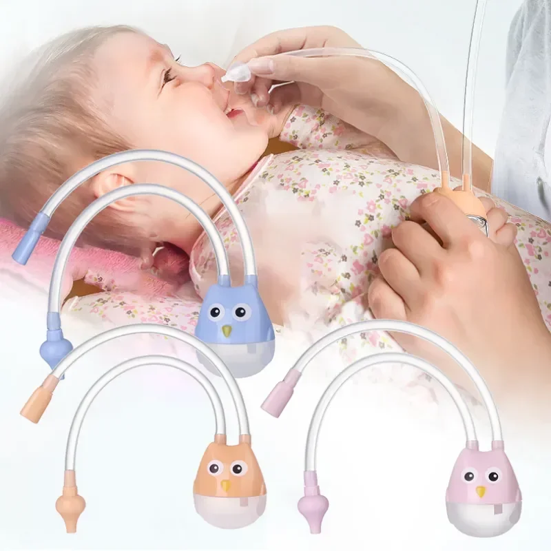 Aspirador Nasal para Bebés de 0 a 24 Meses, Aspirador de Mocos para Recién Nacidos, Limpiador de Mocos para Bebés, Catéter para Bebés, Limpiador Nasal de Seguridad para Niños