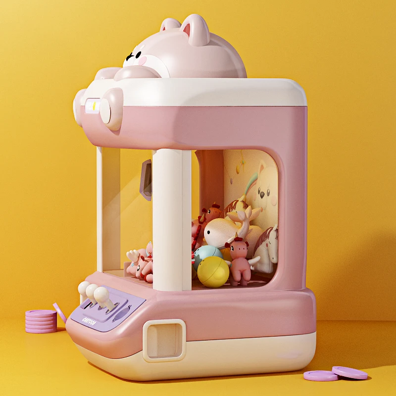 Máquina de garra de gran tamaño con clip para muñeca, máquina de huevos torcidos, iluminación musical pequeña para el hogar, juguetes de regalo para niños y niñas - imagen 4