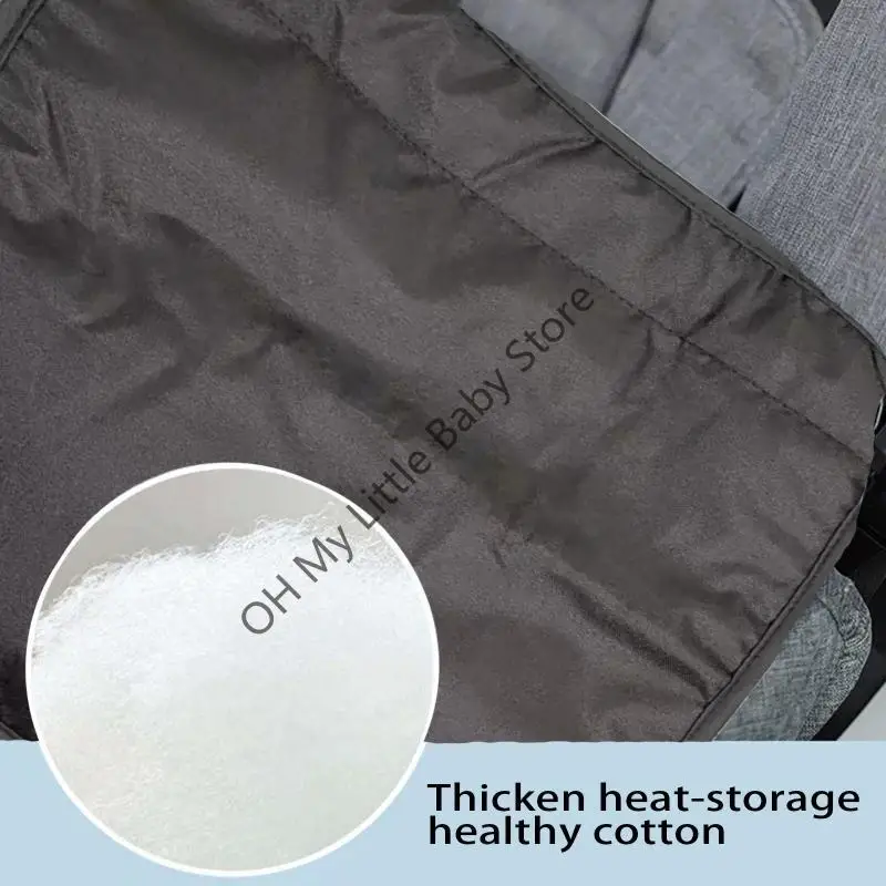 M76C cubierta pie para cochecito bebé, impermeable, cálido, saco para cochecito bebé, accesorios para cochecito aire - imagen 3