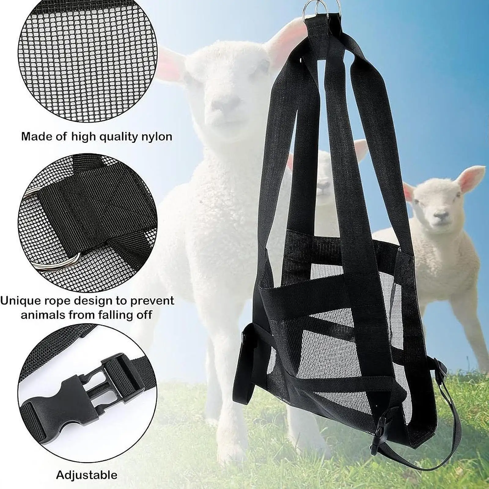 Calf Sling for Weighing Animals Livestock Sling Livestock Weighing Strap Hanging Scale Sling for Pigs Dogs Small Alpacas Sheep Calf Sling for Weighing Animals Livestock Sling Livestock Weighing Strap Hanging Scale Sling for Pigs Dogs Small Alpacas Sheep