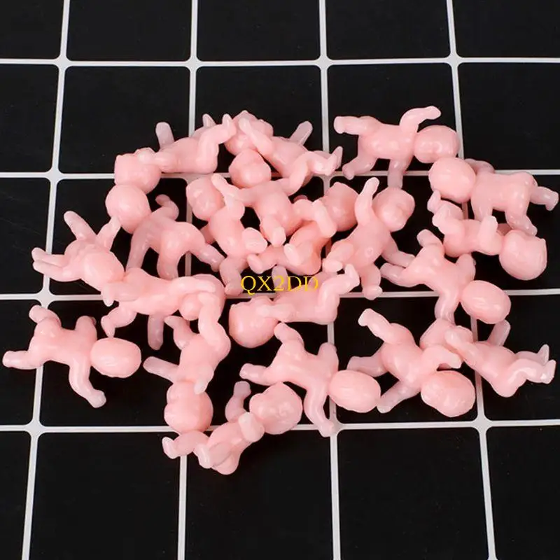 QX2D 10 piezas juguete Muñecas Baby Sculture Statue Mini Baby For Doll House Decors - imagen 3