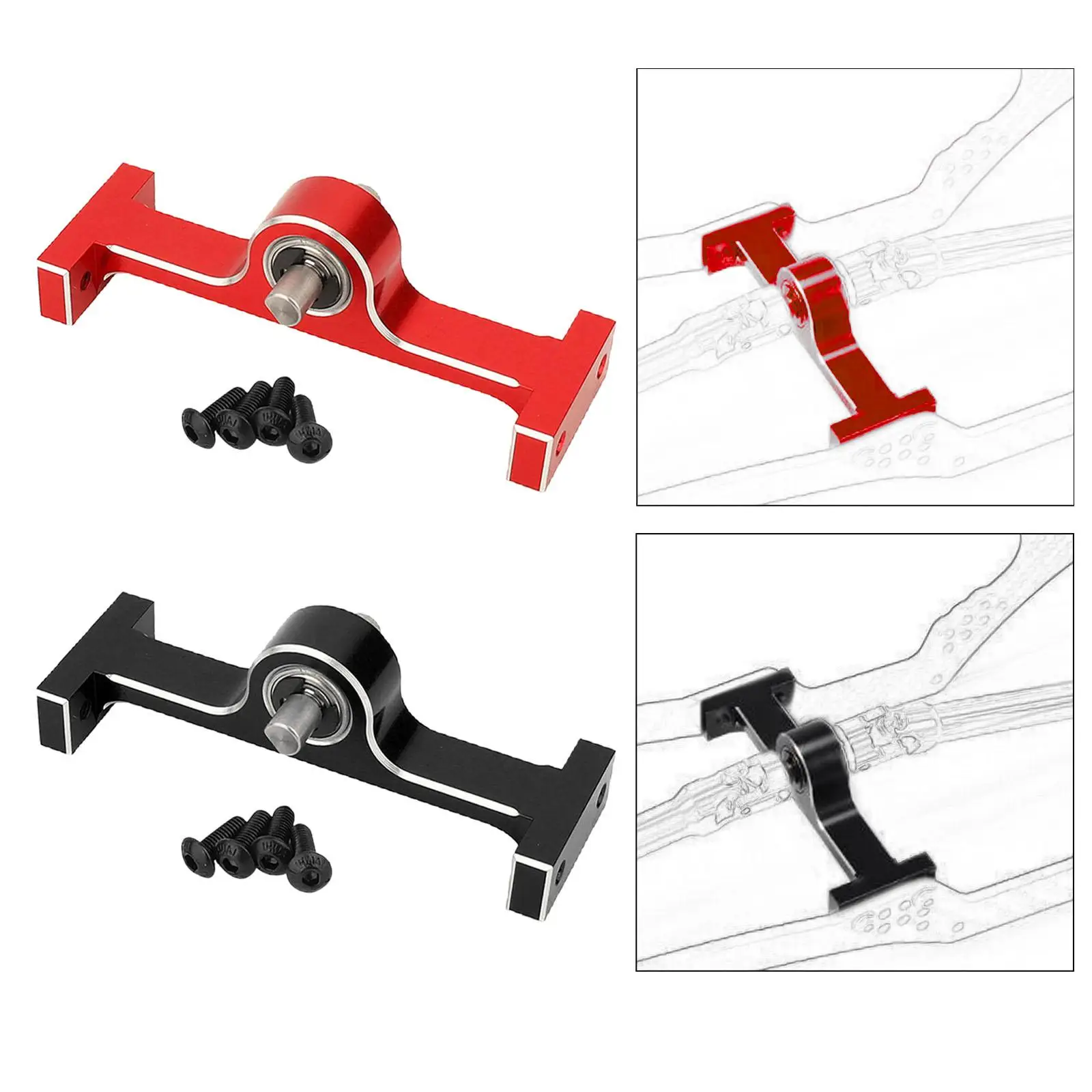RC Metal Transfer Case RC Crawler Replacement Part Easy to Install Chassis Builder for Moa 1.9 Shafty Lcg RC Car Accessories