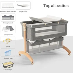 Cuna portafiable de madera con moisés – Ideal para viaje