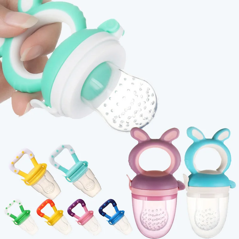 Alimentador de frutas de silicona para bebé, suplemento alimenticio, chupete, palo Molar, suplemento de frutas portátil complementario para niños y niñas - imagen 5