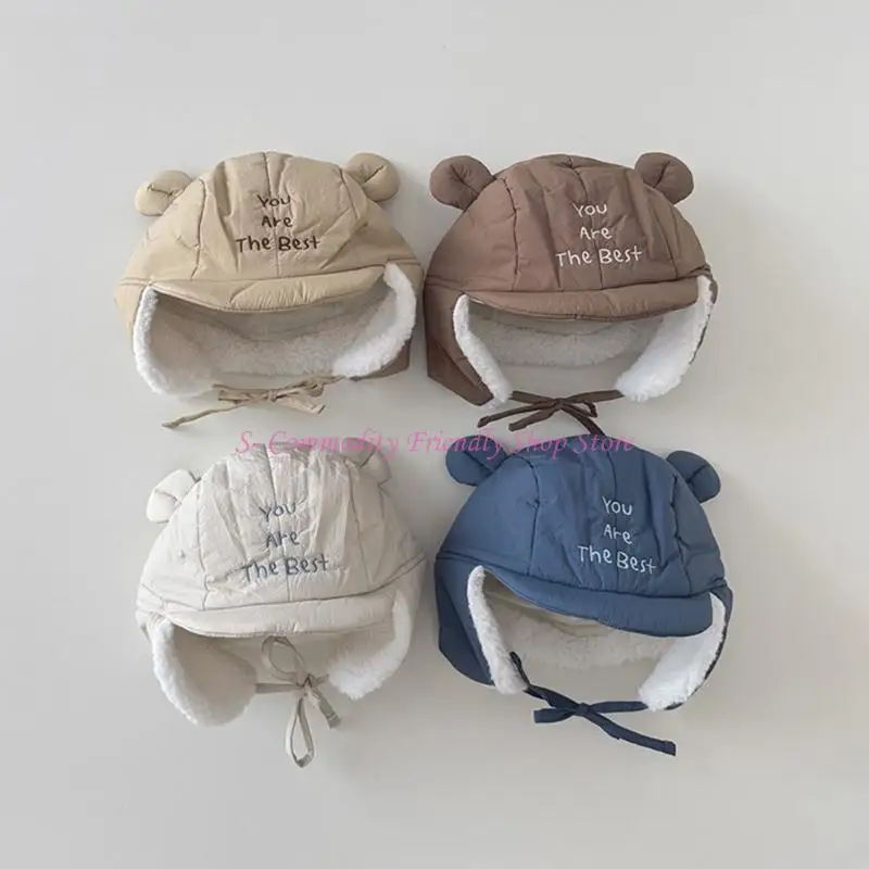 Gorro para clima frío 85AE para niños pequeños, gorro ventilado Rapiddry Substance con doble forro gorro calentador - imagen 2