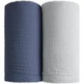 Azul marino y gris