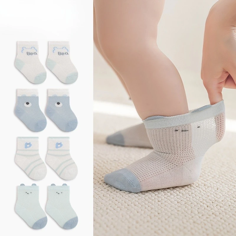 Calcetines bebé con orejas de conejo y ratón, suaves, elásticos - imagen 5