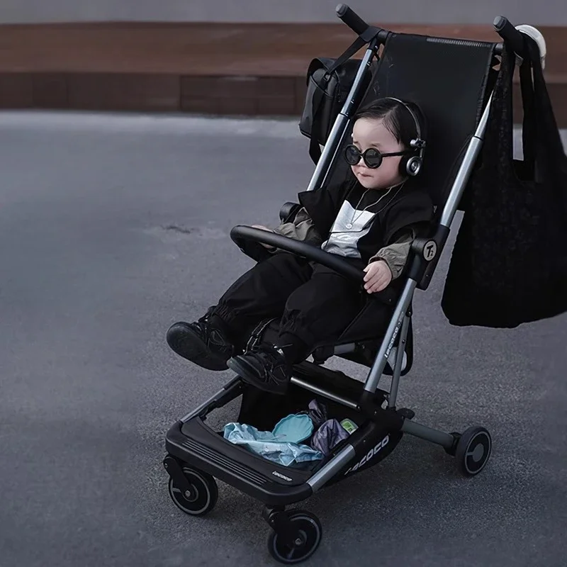 Poussette Portable Ultra Légère Pliable à Quatre Roues, Landau de Voyage Multifonction pour Bébé de 1 à 3 ans - imagen 2