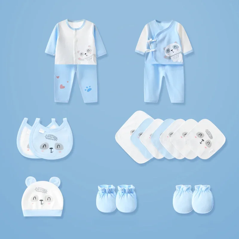Conjunto recién nacido de algodón suave – Ropa de bebé todas las estaciones - imagen 2