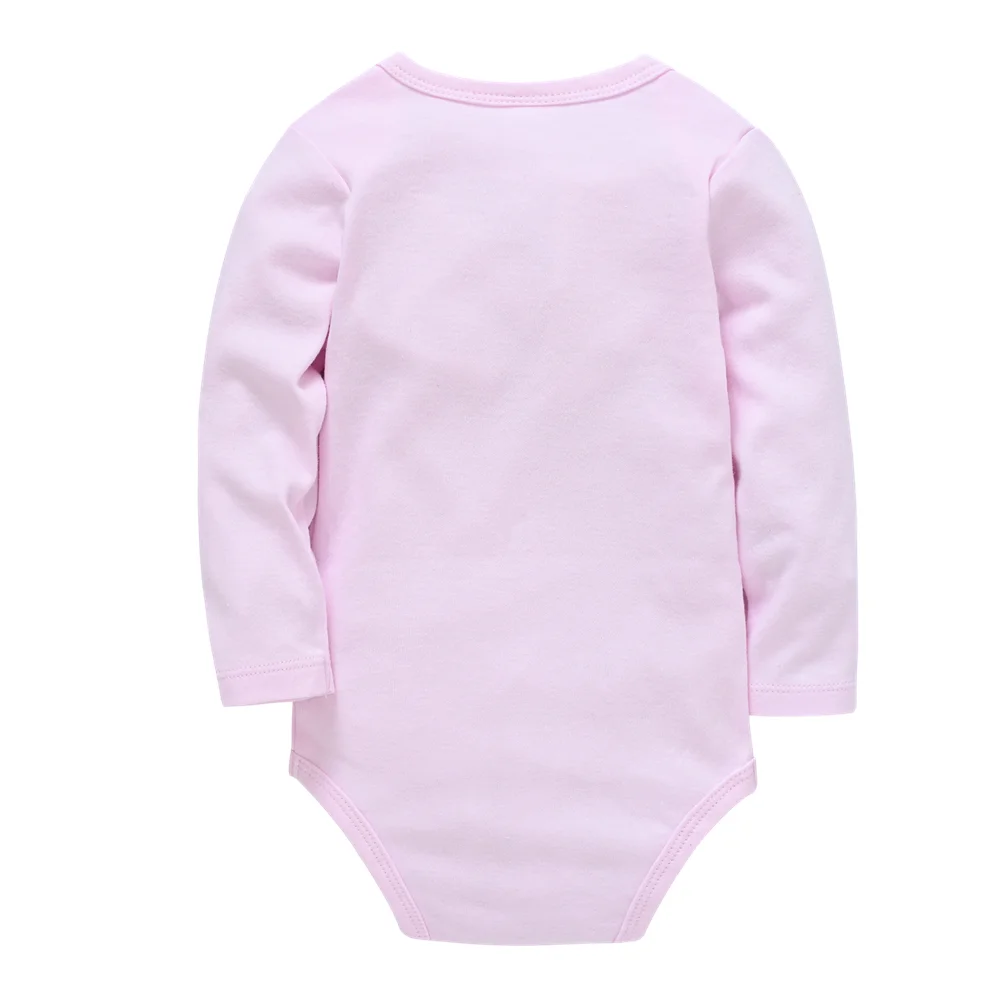 Body de manga larga para niñas, ropa 100% de algodón con estampado bonito, mono Infantil de 0 a 12 meses - imagen 2