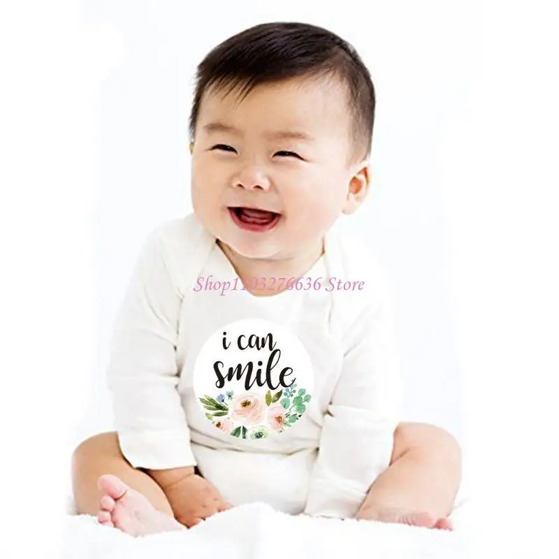 R6FD 12 unids/set pegatina mes fotografía bebé hito conmemorativo mensual niño recién nacido - imagen 5