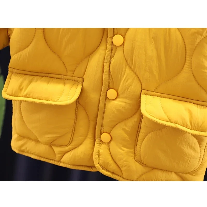 Nueva moda Otoño Invierno, ropa para bebés, niños y niñas, abrigo de algodón informal liso, disfraz para niños pequeños, chaqueta infantil, ropa deportiva para niños - imagen 5
