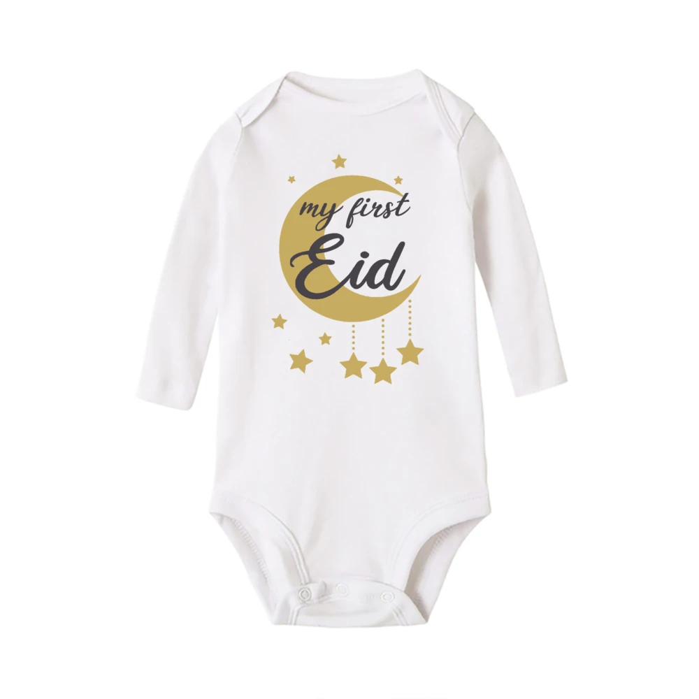 Mameluco bebé de algodón con estrellas y luna – Body suave - imagen 4