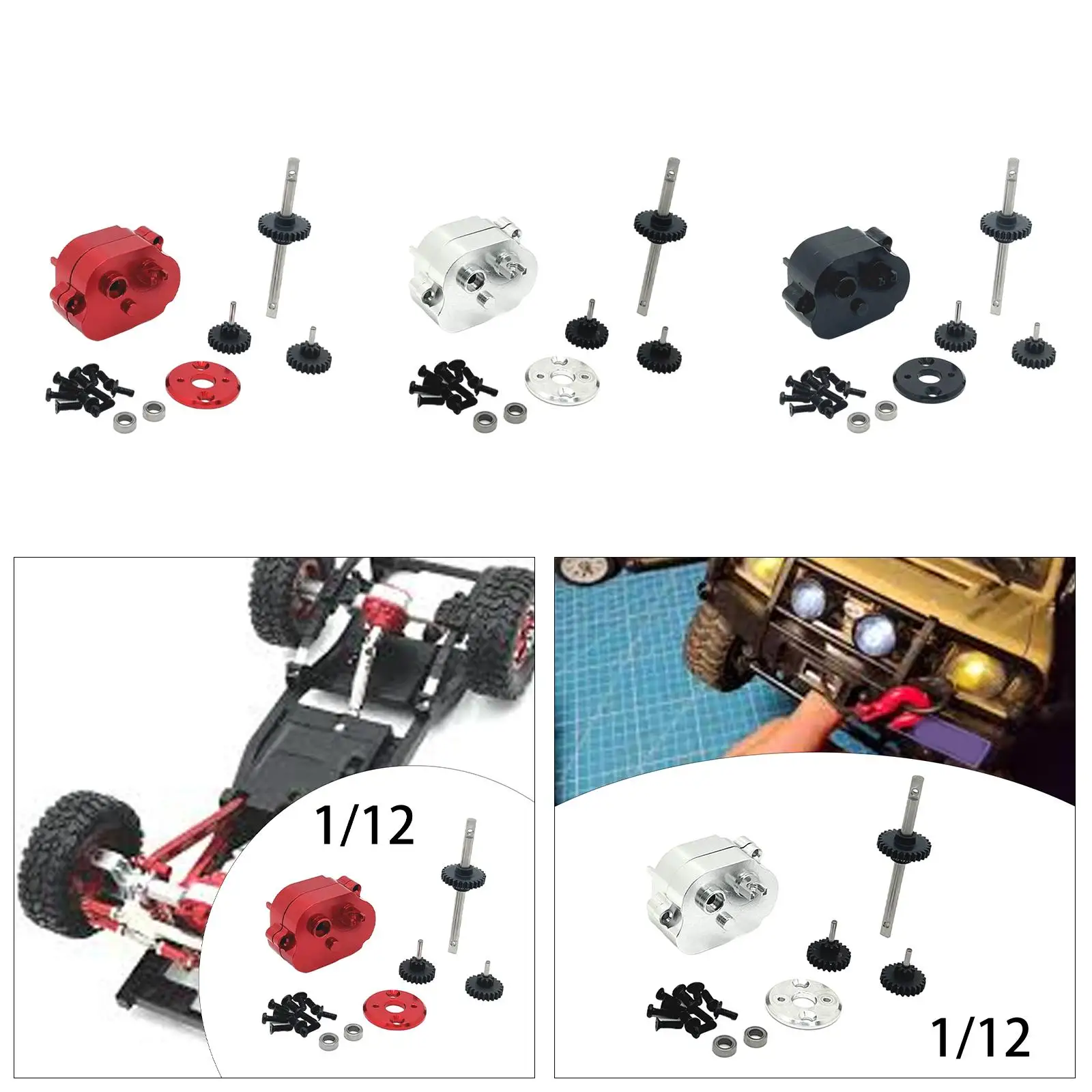 1/12 RC Car Medium Wave Box Easy to Install Professional Replacements Parts Upgrade Accessories for MN82 MN168 MN78 LC79 Crawler