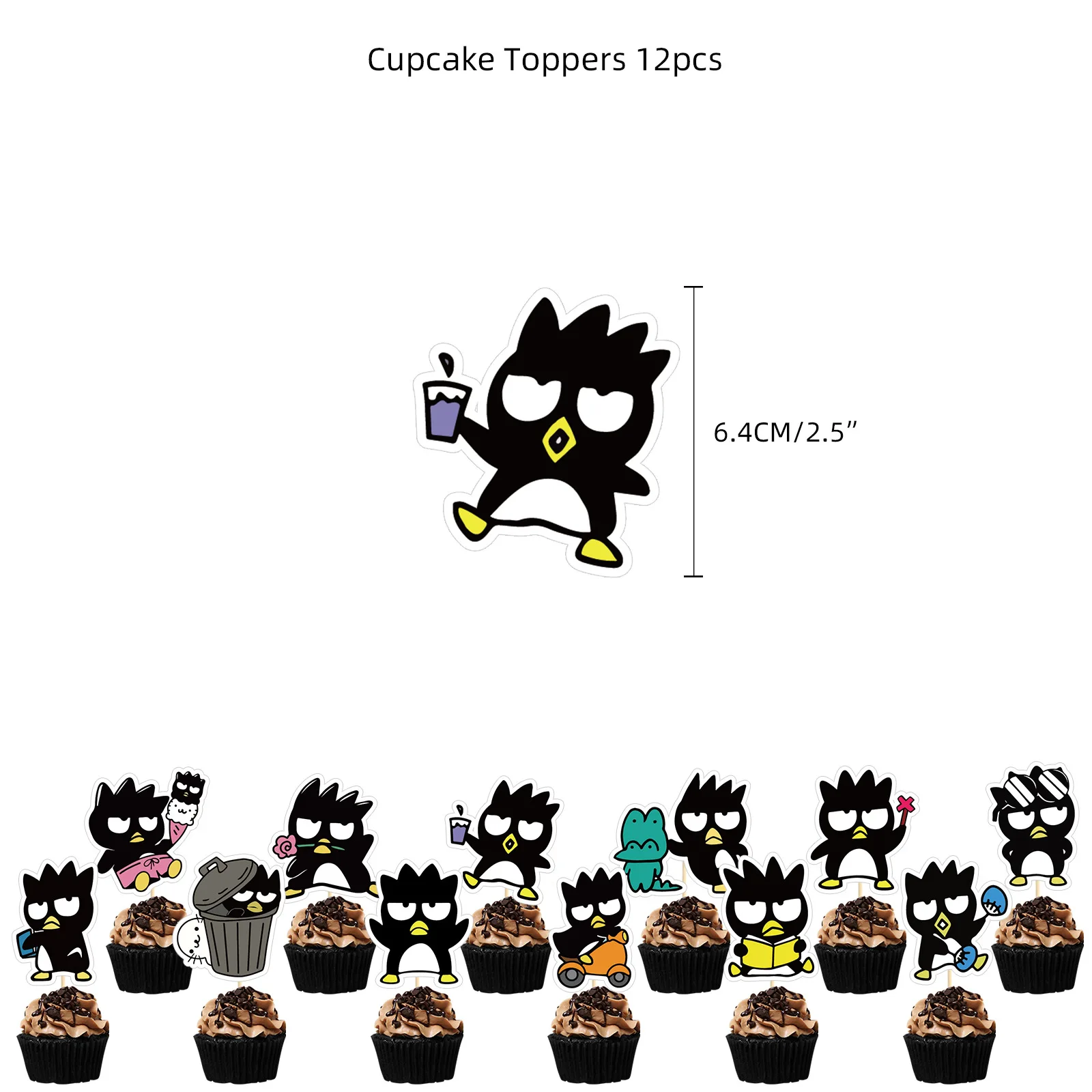 12pcs Cupcake Topper