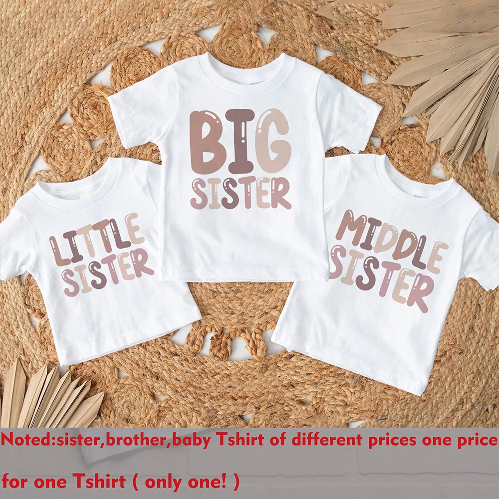 Camiseta de verano con estampado a juego para hermanas niñas - imagen 5